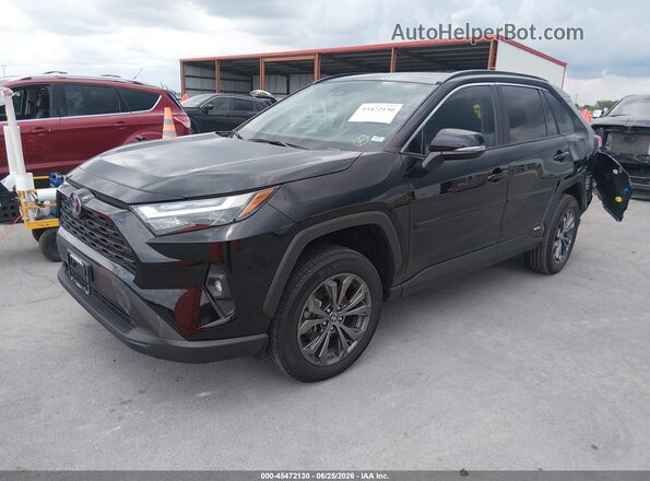 4T3B6RFV6NU103165 2022 TOYOTA RAV4 HYBRID Black Передня ліва чверть