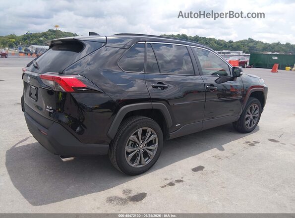 4T3B6RFV6NU103165 2022 TOYOTA RAV4 HYBRID Black Задня права чверть