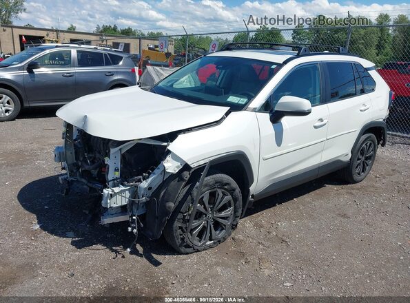 4T3B6RFV7NU078650 2022 TOYOTA RAV4 HYBRID White Front left