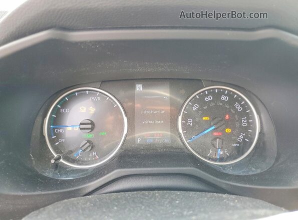 4T3B6RFV8NU069102 2022 TOYOTA RAV4 Gray ხელსაწყოთა პანელის ხედი