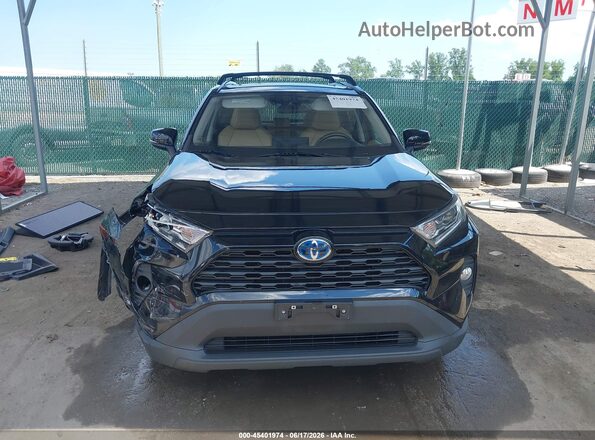 4T3B6RFV9MU019355 2021 TOYOTA RAV4 HYBRID Black Instrument cluster view