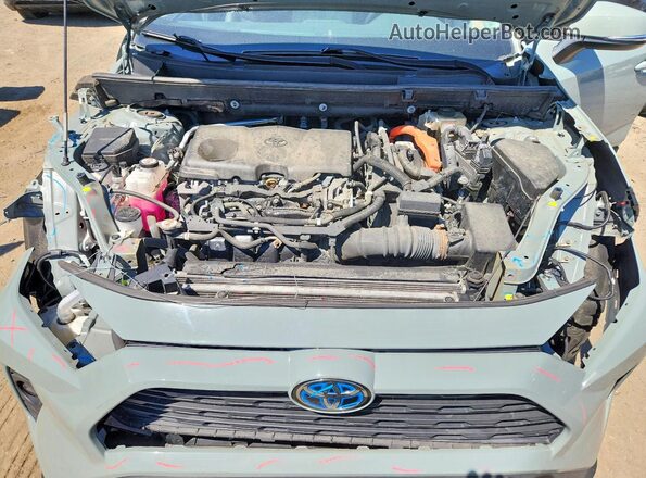 4T3B6RFVXMU007828 2021 TOYOTA RAV4 Green Vista del compartimento del motor