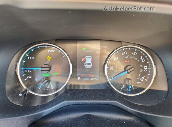 4T3B6RFVXMU007828 2021 TOYOTA RAV4 Green Vista del cuadro de instrumentos