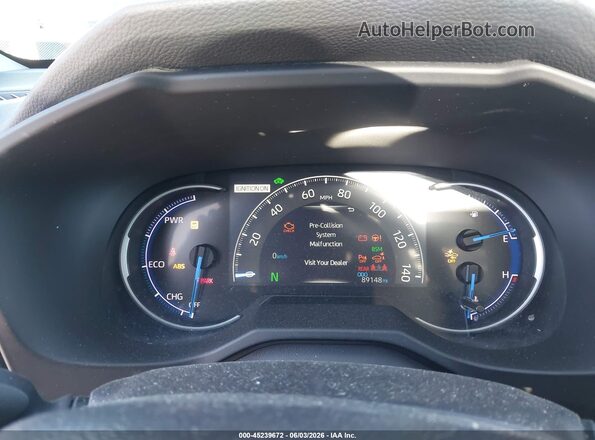 4T3D6RFV5MU057254 2021 TOYOTA RAV4 HYBRID Dark Blue Widok tylnych siedzeń
