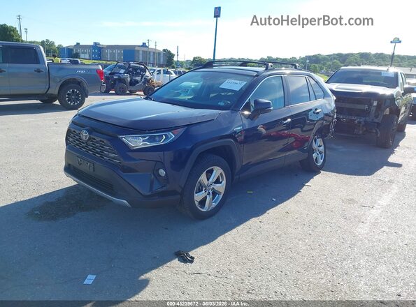 4T3D6RFV5MU057254 2021 TOYOTA RAV4 HYBRID Dark Blue Przód lewy