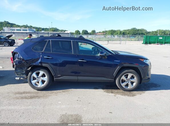 4T3D6RFV5MU057254 2021 TOYOTA RAV4 HYBRID Dark Blue Widok wnętrza z tyłu