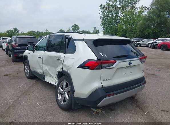 4T3D6RFV8MU015497 2021 TOYOTA RAV4 HYBRID White Հետևի ձախ