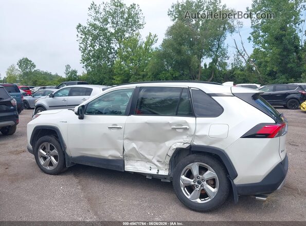 4T3D6RFV8MU015497 2021 TOYOTA RAV4 HYBRID White Սալոնի 360 աստիճան տեսք