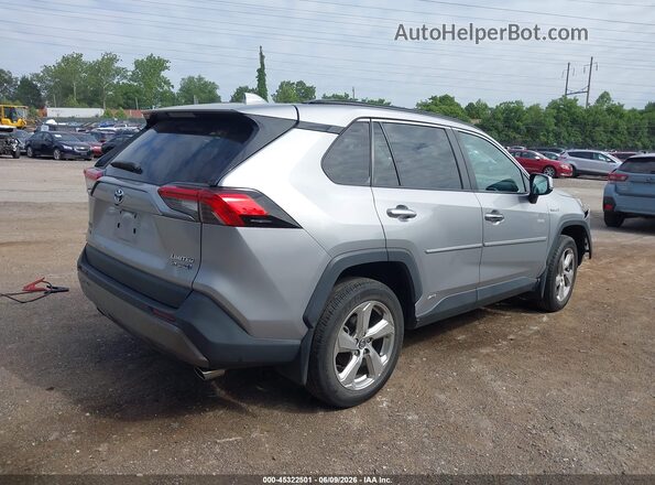 4T3DWRFV9LU010176 2020 TOYOTA RAV4 HYBRID Silver Trasero derecho