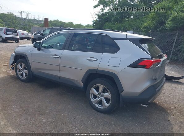 4T3DWRFV9LU010176 2020 TOYOTA RAV4 HYBRID Silver Trasero izquierdo