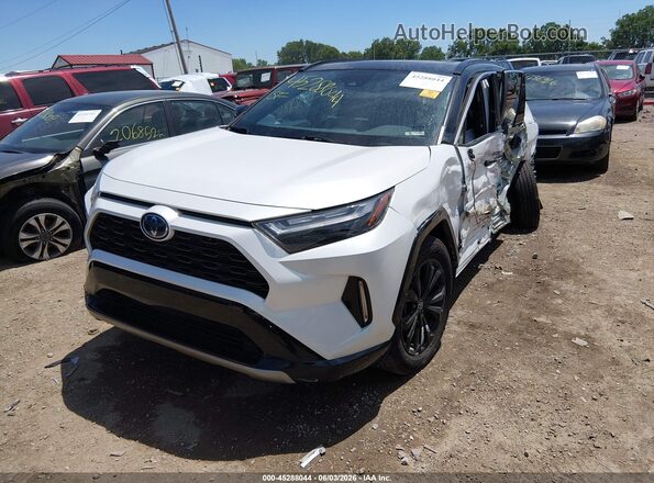 4T3E6RFV0PU107177 2023 TOYOTA RAV4 HYBRID Белый Передняя левая четверть