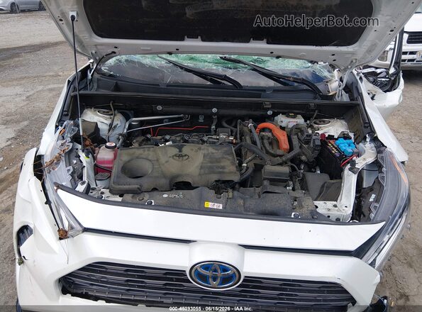 4T3E6RFV2MU051660 2021 TOYOTA RAV4 HYBRID White Rear view
