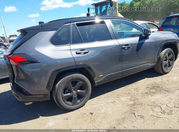 4T3E6RFV2MU064280 2021 TOYOTA RAV4 HYBRID Серый Задняя правая четверть
