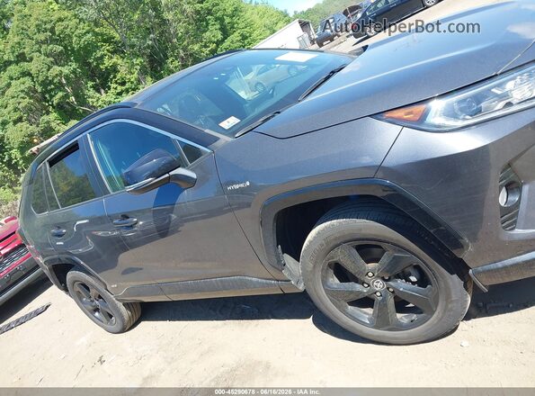 4T3E6RFV2MU064280 2021 TOYOTA RAV4 HYBRID Серый Вид задней части салона