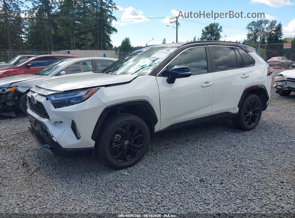 4T3E6RFV2NU066211 2022 TOYOTA RAV4 HYBRID White Առջևի ձախ երեք քառորդ տեսարան