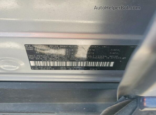 4T3E6RFV5MU059882 2021 TOYOTA RAV4 Серебряный 
