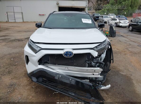 4T3E6RFV8PU130125 2023 TOYOTA RAV4 HYBRID White Vista del cuadro de instrumentos