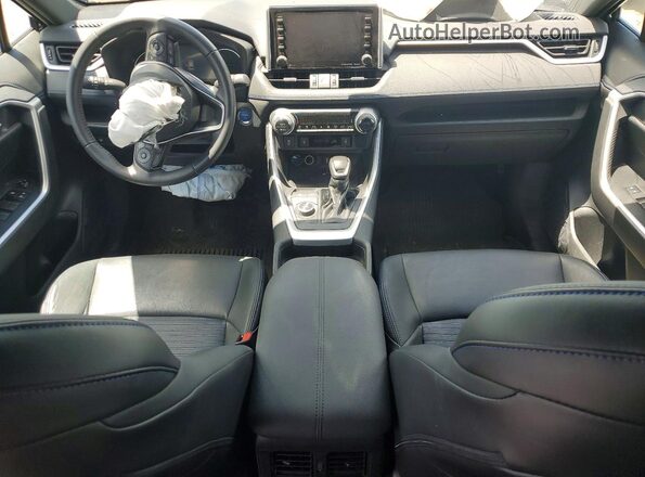 4T3E6RFVXMU059831 2021 TOYOTA RAV4 Синий Вид панели приборов