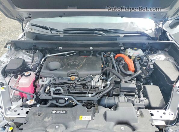 4T3EWRFV2LU003977 2020 TOYOTA RAV4 Silver Engine compartment view