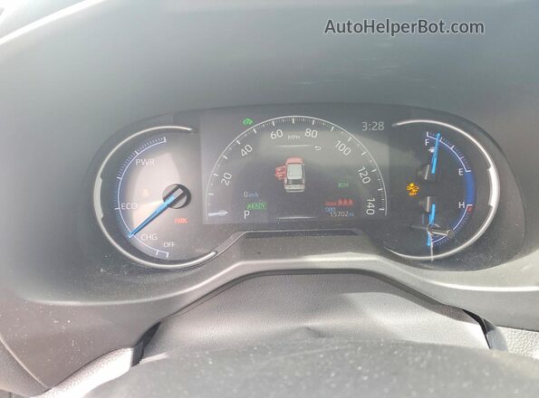 4T3EWRFV2LU003977 2020 TOYOTA RAV4 Silver Instrument cluster view
