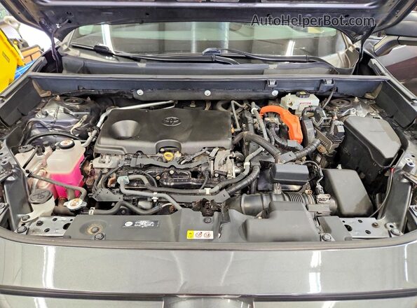 4T3L6RFV1MU007415 2021 TOYOTA RAV4 Gray Widok komory silnika