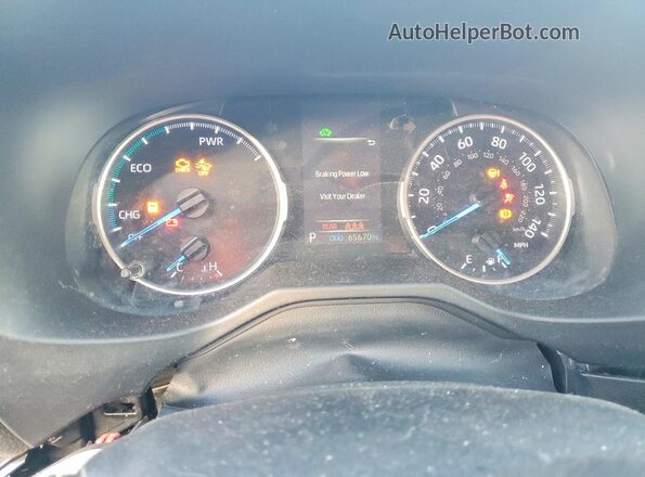 4T3LWRFV0MU041202 2021 TOYOTA RAV4 Gray Vista del cuadro de instrumentos