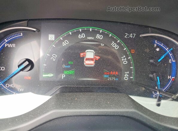 4T3LWRFV0SU210776 2025 TOYOTA RAV4 White Widok zestawu wskaźników