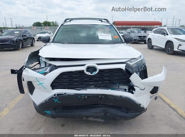 4T3LWRFV2SU206308 2025 TOYOTA RAV4 HYBRID White Instrument cluster view