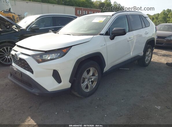 4T3LWRFV3MU046880 2021 TOYOTA RAV4 HYBRID White წინა მარცხენა ხედი სამი მეოთხედიდან