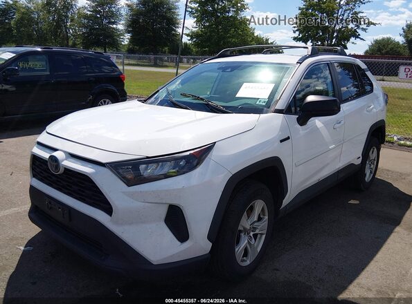 4T3LWRFV5MU020099 2021 TOYOTA RAV4 HYBRID White Vista tres cuartos delantera izquierda