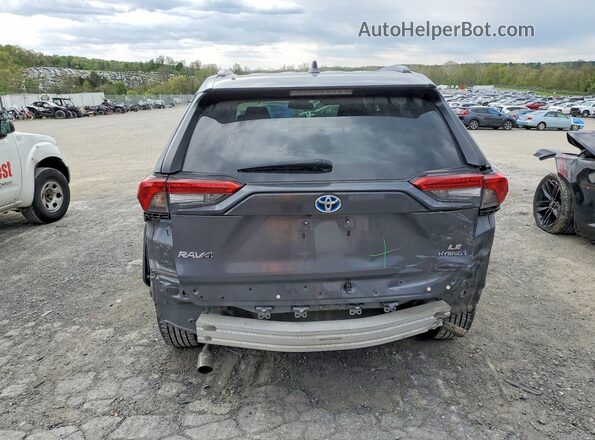 4T3LWRFV7MU043156 2021 TOYOTA RAV4 Gray Вид ззаду