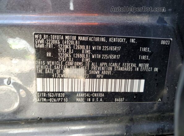 4T3LWRFV9PU104723 2023 TOYOTA RAV4 Gray 