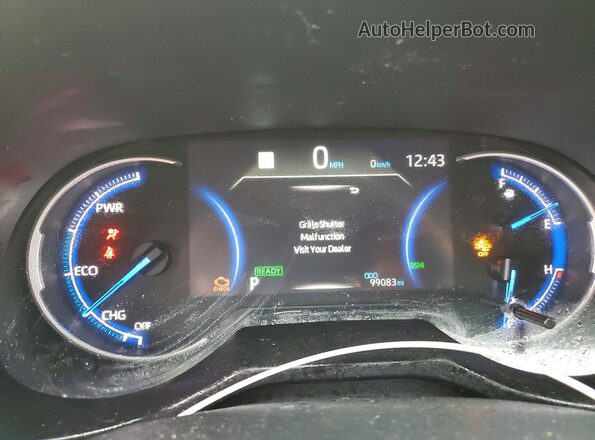 4T3MWRFV2RU128840 2024 TOYOTA RAV4 White Widok zestawu wskaźników