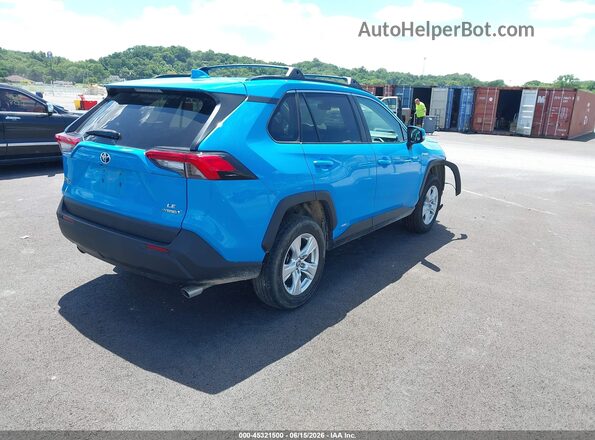 4T3MWRFV8MU047561 2021 TOYOTA RAV4 HYBRID Blue Հետևի աջ