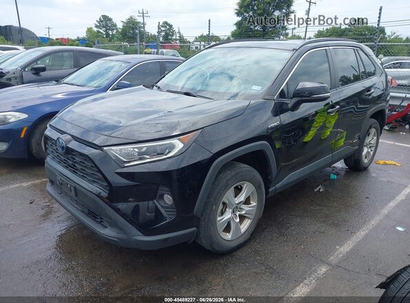 4T3R6RFV0MU019128 2021 TOYOTA RAV4 HYBRID Black წინა მარცხენა ხედი სამი მეოთხედიდან