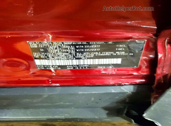 4T3R6RFV3MU015249 2021 TOYOTA RAV4 Red 