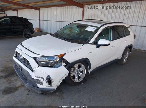 4T3R6RFV4LU002122 2020 TOYOTA RAV4 HYBRID White Przód lewy