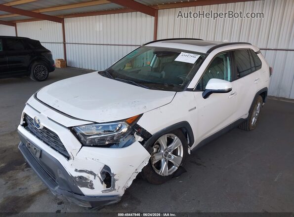 4T3R6RFV4LU002122 2020 TOYOTA RAV4 HYBRID White Widok z przodu