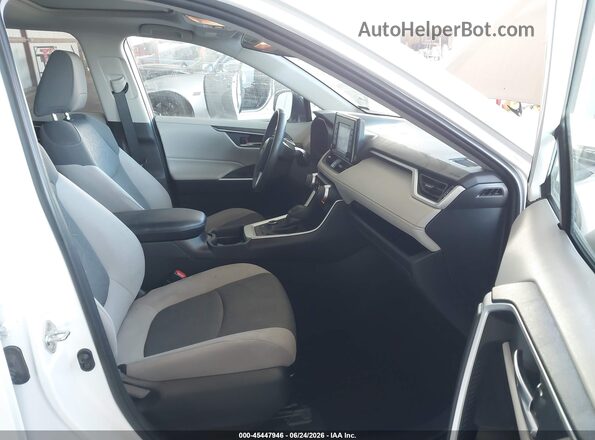 4T3R6RFV4LU002122 2020 TOYOTA RAV4 HYBRID White Widok wnętrza z przodu