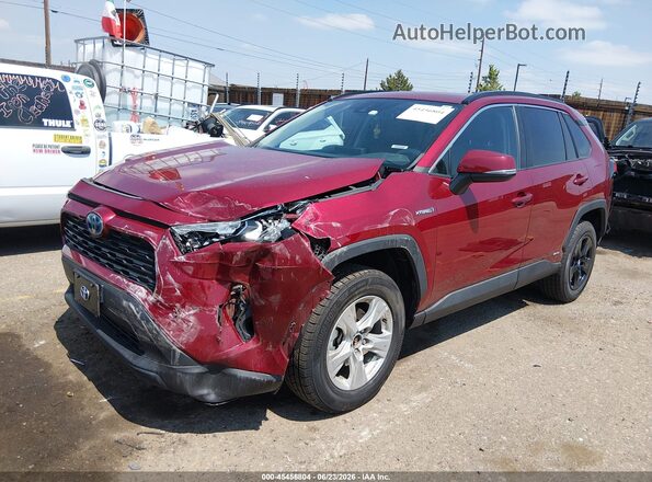 4T3R6RFV4MU017642 2021 TOYOTA RAV4 HYBRID Red Front left