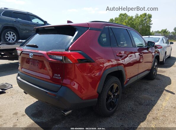4T3R6RFV4MU017642 2021 TOYOTA RAV4 HYBRID Red Rear right