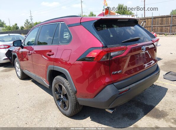 4T3R6RFV4MU017642 2021 TOYOTA RAV4 HYBRID Red Rear left