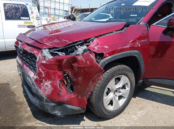 4T3R6RFV4MU017642 2021 TOYOTA RAV4 HYBRID Red Front view
