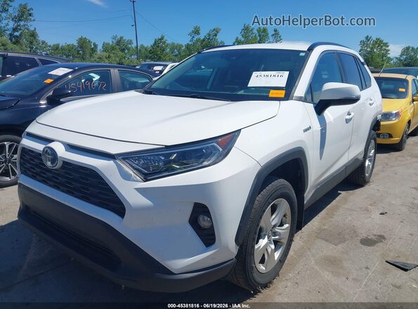 4T3R6RFV5LU001688 2020 TOYOTA RAV4 HYBRID White Առջևի ձախ երեք քառորդ տեսարան