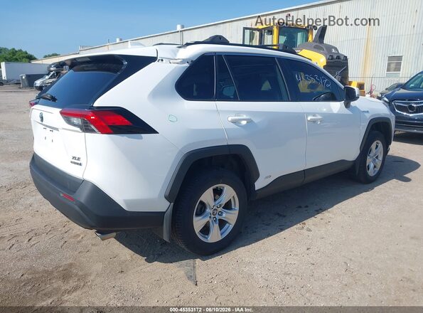 4T3R6RFV8MU013139 2021 TOYOTA RAV4 HYBRID White უკანა მარჯვენა
