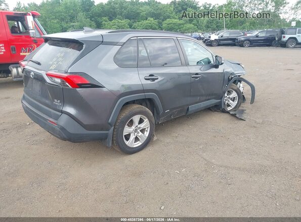 4T3RWRFV0MU014432 2021 TOYOTA RAV4 HYBRID Gray Задня права чверть
