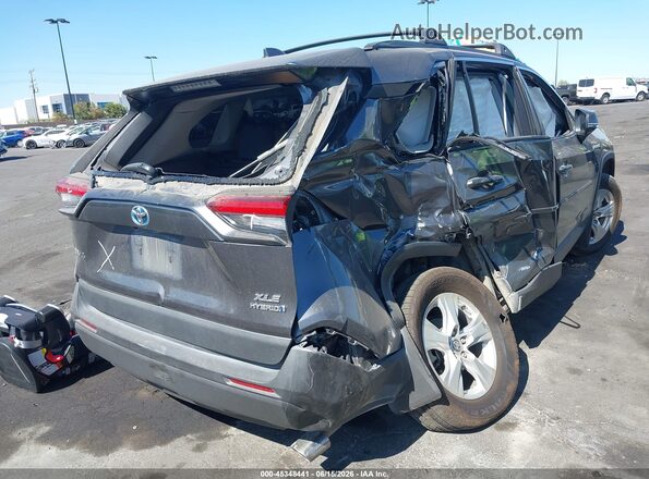 4T3RWRFV0MU040481 2021 TOYOTA RAV4 HYBRID Gray Rear right