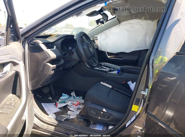 4T3RWRFV0MU040481 2021 TOYOTA RAV4 HYBRID Gray Front interior view