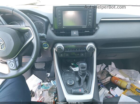 4T3RWRFV0MU040481 2021 TOYOTA RAV4 HYBRID Gray Dashboard view