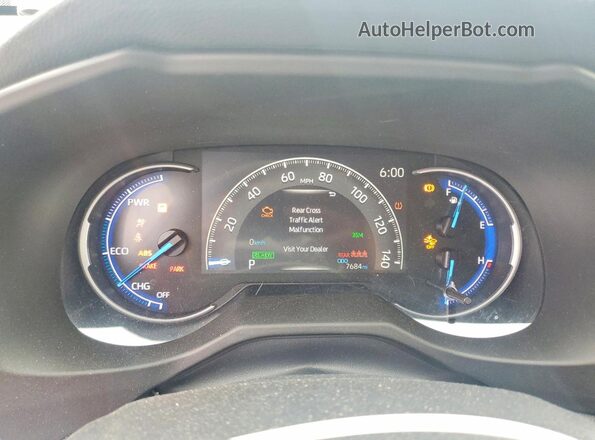 4T3RWRFV0RU121827 2024 TOYOTA RAV4 Silver Widok zestawu wskaźników